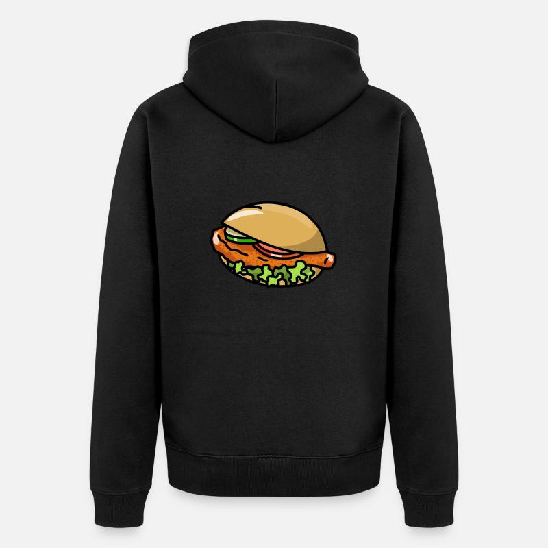 Chicken Schnitzel Schnitzel Rolls Rolls - Unisex Premium Organic Zip Hoodie - black