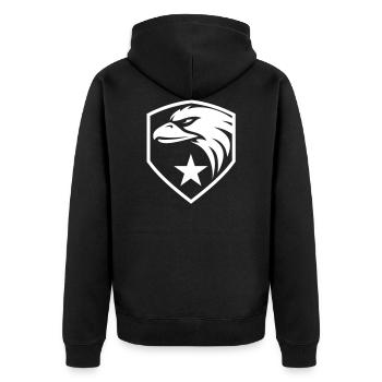 Eagle Star - Veste à capuche bio Premium Unisexe - noir - Dos - Nico (187cm)