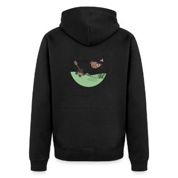 Baerenkatapult - Veste à capuche bio Premium Unisexe - noir - Dos - Nico (187cm)