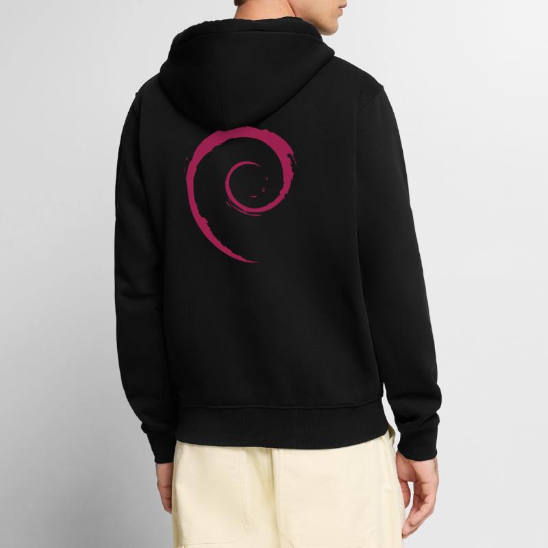Système d’exploitation Linux Spiral PC Gift IT Idea Veste à capuche bio Premium Unisexe