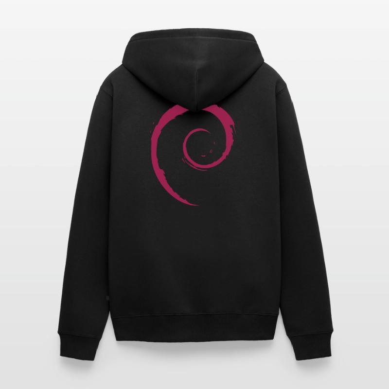 Système d’exploitation Linux Spiral PC Gift IT Idea Veste à capuche bio Premium Unisexe