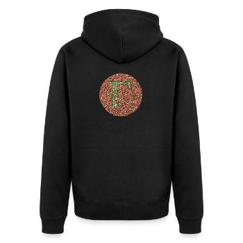 Gamma Eye Test - Unisex Premium Organic Zip Hoodie - black - Back - Nico (187cm)