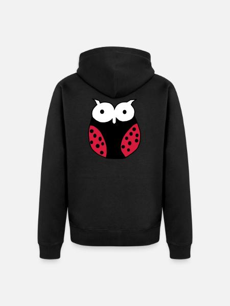 Ladybug Gross - Unisex Premium Organic Zip Hoodie - black