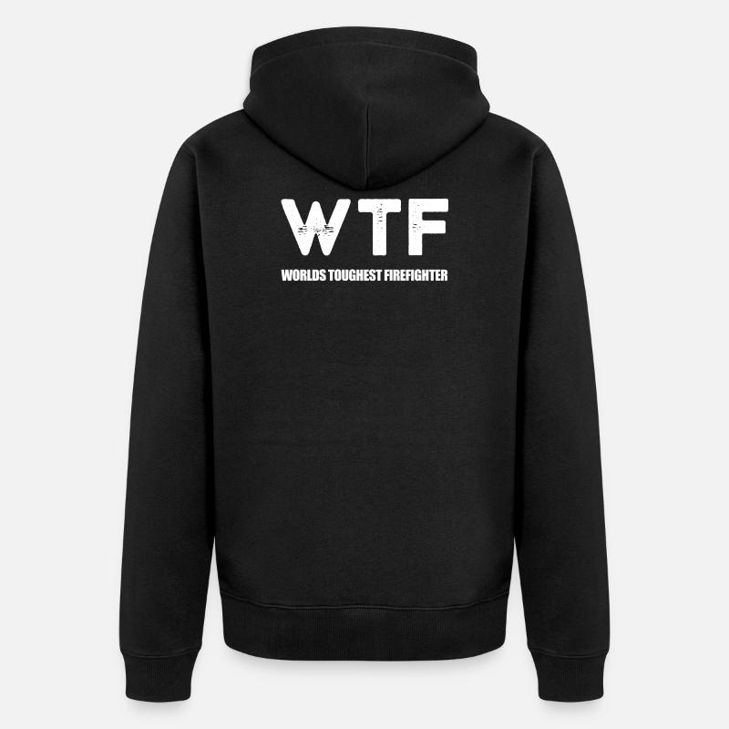pompier - Veste à capuche bio Premium Unisexe - noir
