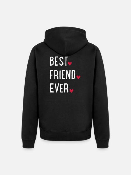 Bester Freund - Unisex Premium Bio Zip Hoodie - Schwarz