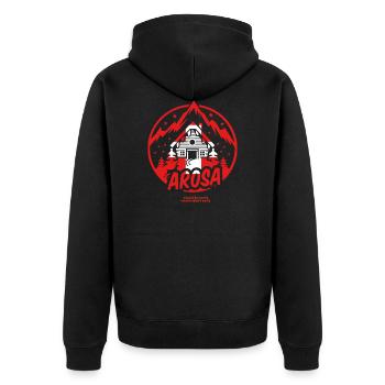 Arosa Suisse conception de ski et d'après-ski - Veste à capuche bio Premium Unisexe - noir - Dos - Nico (187cm)