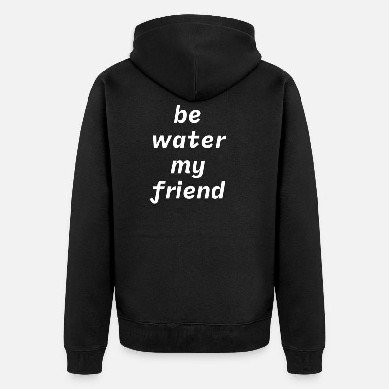 Be water - Veste à capuche bio Premium Unisexe - noir
