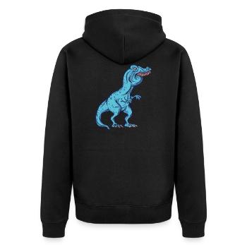 Tyrannosaurus Rex Überbis Dents de lapin Drôle - Veste à capuche bio Premium Unisexe - noir - Dos - Nico (187cm)