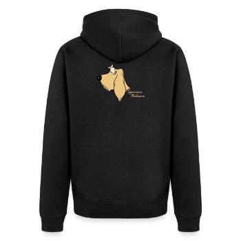 Spinone Italiano blond - Veste à capuche bio Premium Unisexe - noir - Dos - Nico (187cm)