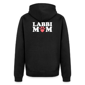 Labbi maman labrador retriever maman maman maman maman - Veste à capuche bio Premium Unisexe - noir - Dos - Nico (187cm)