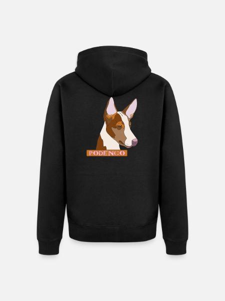 Podenco - Unisex Premium Bio Zip Hoodie - Schwarz