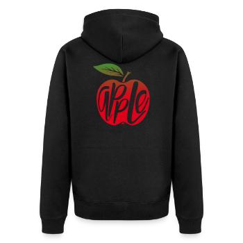Apple - Veste à capuche bio Premium Unisexe - noir - Dos - Nico (187cm)