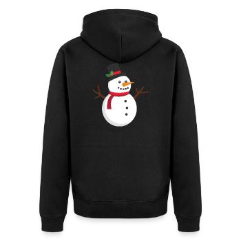 Bonhomme de neige - Veste à capuche bio Premium Unisexe - noir - Dos - Nico (187cm)
