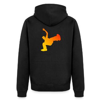 Hiphop Hip Hop Breakdance Homme Bgirl Bboy - Veste à capuche bio Premium Unisexe - noir - Dos - Nico (187cm)