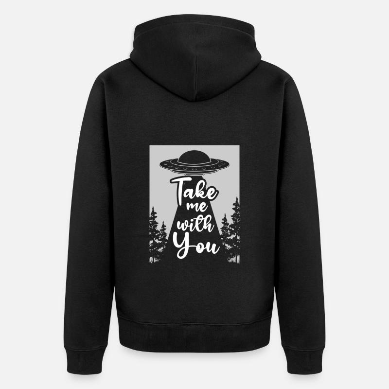 Alien Invasion Aliens - Veste à capuche bio Premium Unisexe - noir