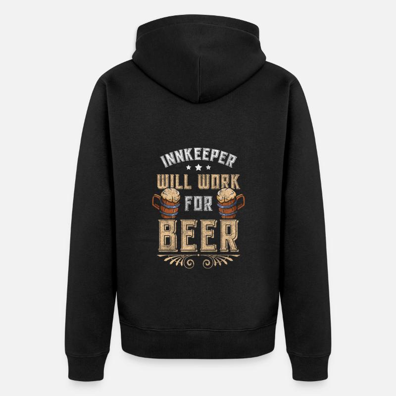 Restaurant Beruf Shots Saufen - Veste à capuche bio Premium Unisexe - noir