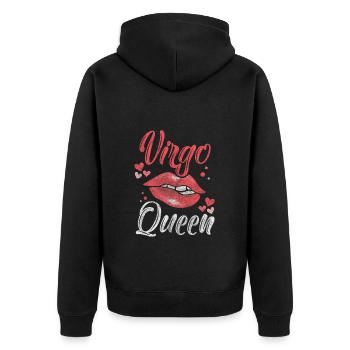 Zodiaque Septembre Astrologie - Veste à capuche bio Premium Unisexe - noir - Dos - Nico (187cm)