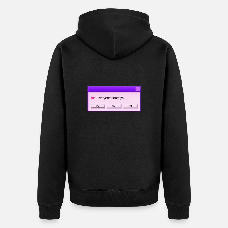 Tout le monde vous déteste - Veste à capuche bio Premium Unisexe - noir
