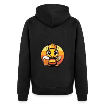 Bière Ant - Veste à capuche bio Premium Unisexe - noir - Dos - Nico (187cm)