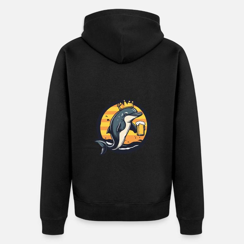 Bière Delfin - Veste à capuche bio Premium Unisexe - noir