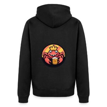 Crabe Crabe Bière - Veste à capuche bio Premium Unisexe - noir - Dos - Nico (187cm)