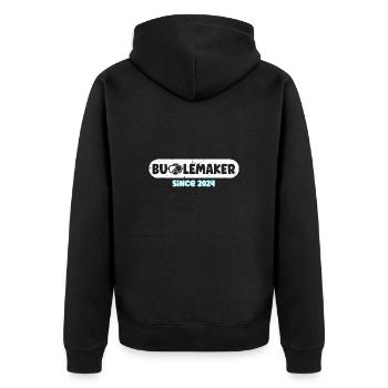 Bubblemaker Scuba Diving Tauchen - Unisex Premium Bio Zip Hoodie - Schwarz - Hinten - Nico (187cm)