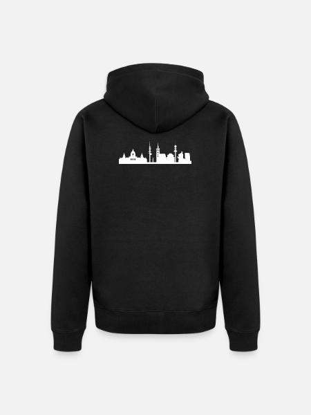 Hannover - Unisex Premium Bio Zip Hoodie - Schwarz