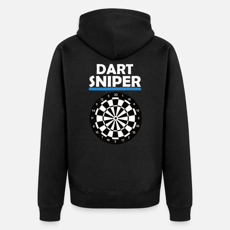 Fléchettes sniper - Veste à capuche bio Premium Unisexe - noir