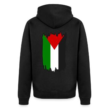 Free palestine - Veste à capuche bio Premium Unisexe - noir - Dos - Nico (187cm)