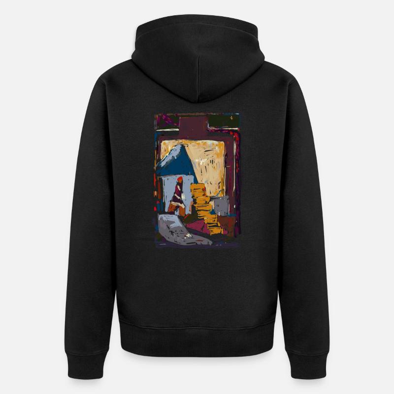 Art Impressionnisme - Veste à capuche bio Premium Unisexe - noir