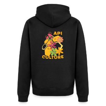 Beekeeping - Bees : beekeeper beekeeper - Unisex Premium Organic Zip Hoodie - black - Back - Nico (187cm)
