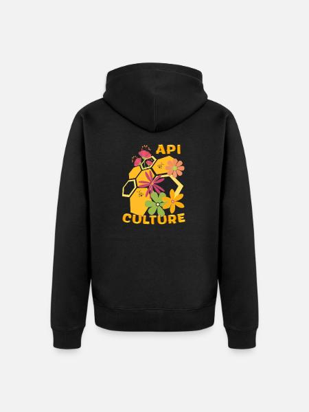 Beekeeping - Bees : beekeeper beekeeper - Unisex Premium Organic Zip Hoodie - black