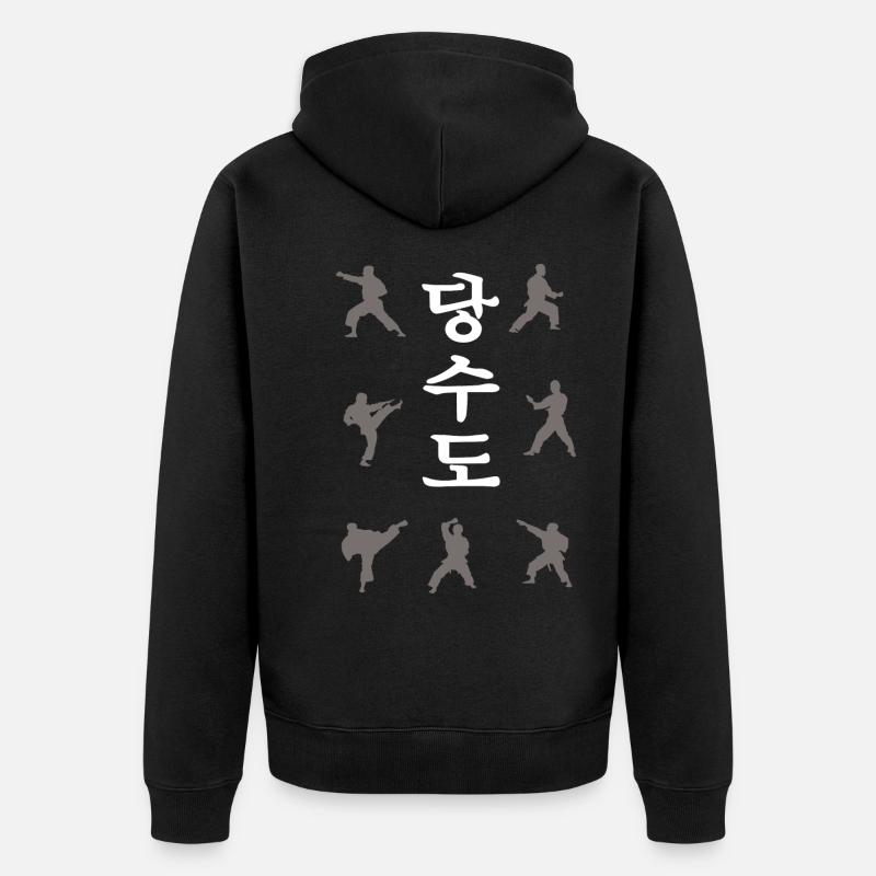 Tangsoodo Technik Shirt - Unisex Premium Bio Zip Hoodie - Schwarz