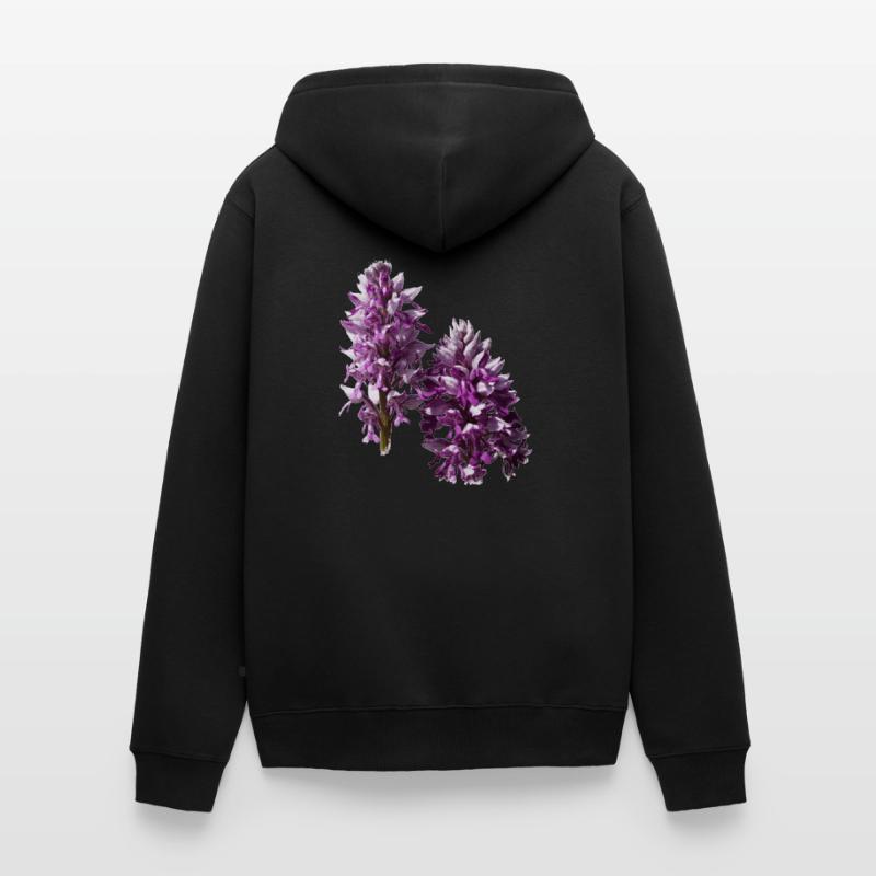 L'orchidée est une orchidée native Veste à capuche bio Premium Unisexe