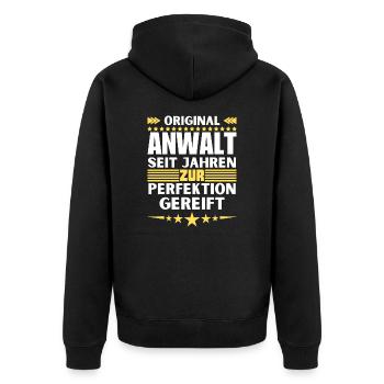 Avocat mûri à la perfection - Veste à capuche bio Premium Unisexe - noir - Dos - Nico (187cm)