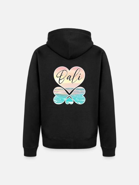 Bali - Indonesien - Unisex Premium Bio Zip Hoodie - Schwarz