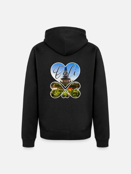 Bali - Indonesia - Unisex Premium Organic Zip Hoodie - black