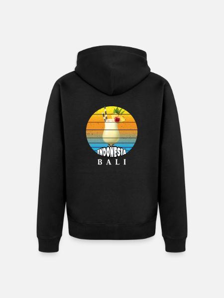 Bali - Indonesia - Unisex Premium Organic Zip Hoodie - black
