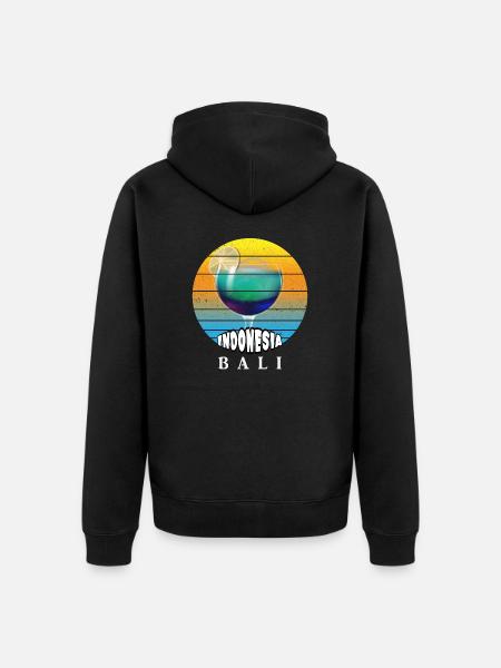 Bali - Indonesia - Unisex Premium Organic Zip Hoodie - black