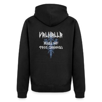 Valhalla - Salle des élus - Veste à capuche bio Premium Unisexe - noir - Dos - Nico (187cm)