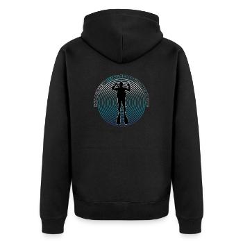 C’est toujours la saison de plongée quelque part - Veste à capuche bio Premium Unisexe - noir - Dos - Nico (187cm)