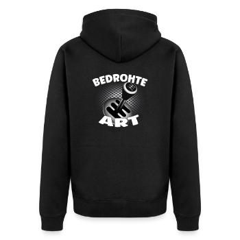 Endangered species - Internal combustion engine car design - Unisex Premium Organic Zip Hoodie - black - Back - Nico (187cm)