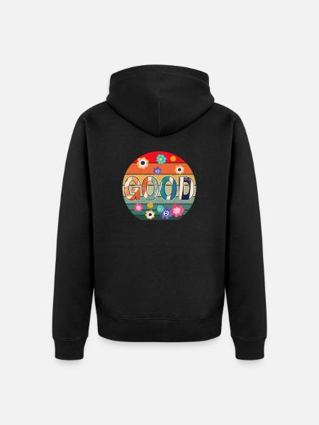 Good - Unisex Premium Organic Zip Hoodie - black