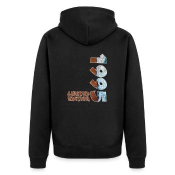 Edition Limitée 1995 Beach Design - Veste à capuche bio Premium Unisexe - noir - Dos - Nico (187cm)