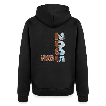 Edition Limitée 2005 Beach Design - Veste à capuche bio Premium Unisexe - noir - Dos - Nico (187cm)
