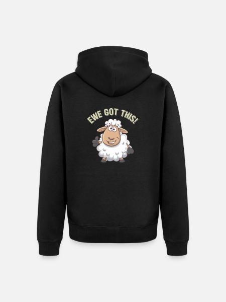 Ewe Got This - Unisex Premium Organic Zip Hoodie - black