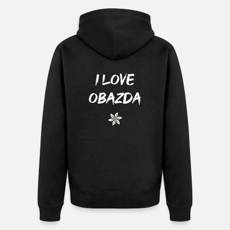 Obazda - Veste à capuche bio Premium Unisexe - noir