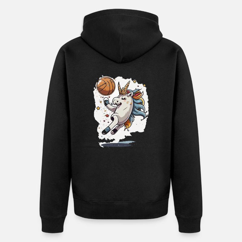 Die magischen Reifen - Unisex Premium Bio Zip Hoodie - Schwarz