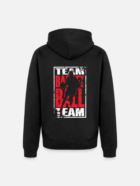 Équipe de basket-ball - Veste à capuche bio Premium Unisexe - noir