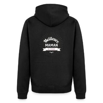 Meilleure Maman du Monde - Veste à capuche bio Premium Unisexe - noir - Dos - Nico (187cm)